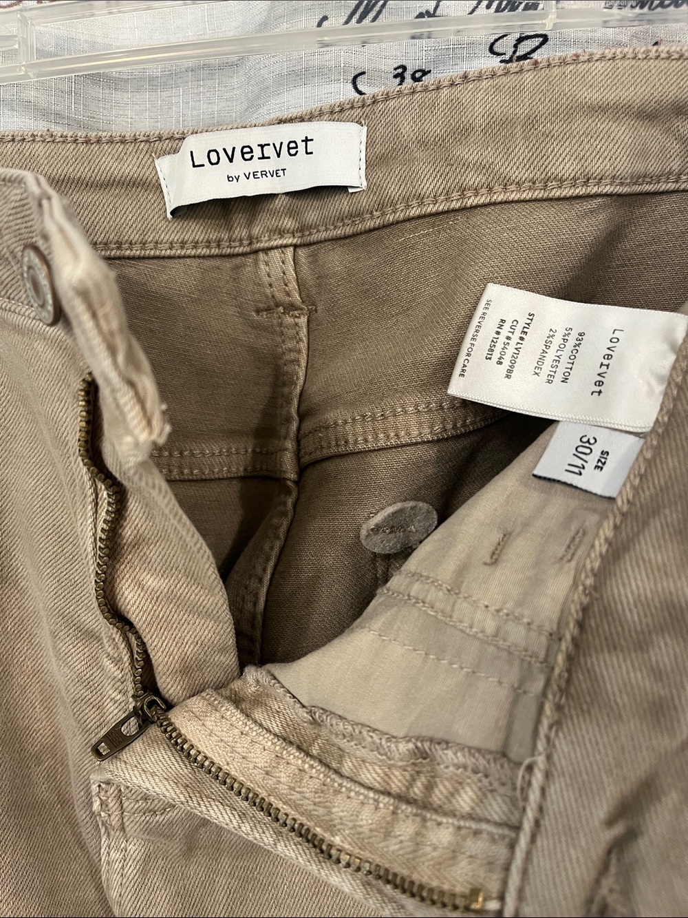 Women’s Tan Bootcut Jeans - Picture 3 of 4